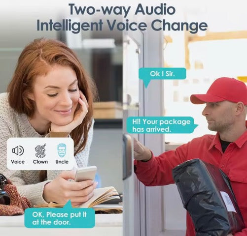 Timbre inteligente con lente gran angular