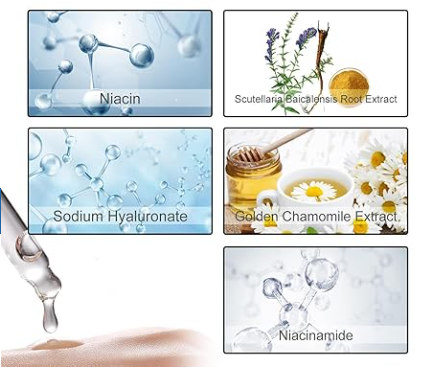 Serum facial con nicotinamida para cuidado de la piel