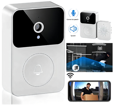 Timbre inteligente con lente gran angular