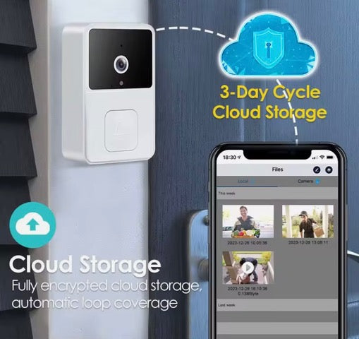 Timbre inteligente con lente gran angular